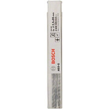 Bosch 2608596810 DIN340 Metal HSS-G Drill Bit, 2.5mm x 62mm x 95mm