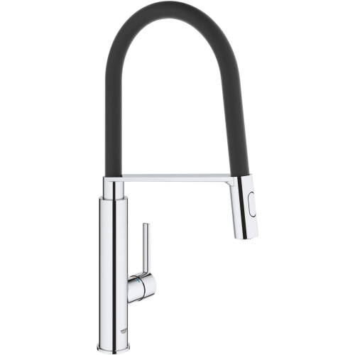 Grohe GROHE 31489000 Pull-Out Spray Feel Single-Lever Kitchen Mixer, Chrome