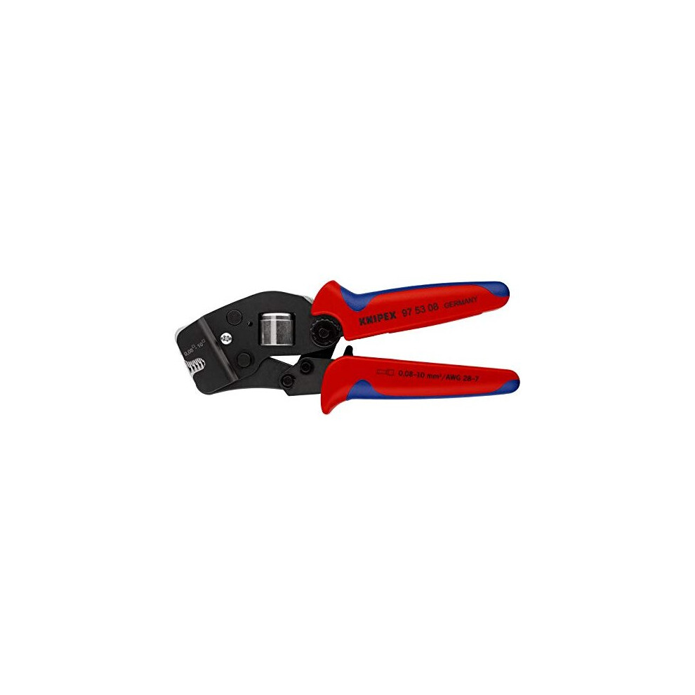 KNIPEX Self-Adjusting Crimping Pliers for wire ferrules with front loading (190 mm) 97 53 08