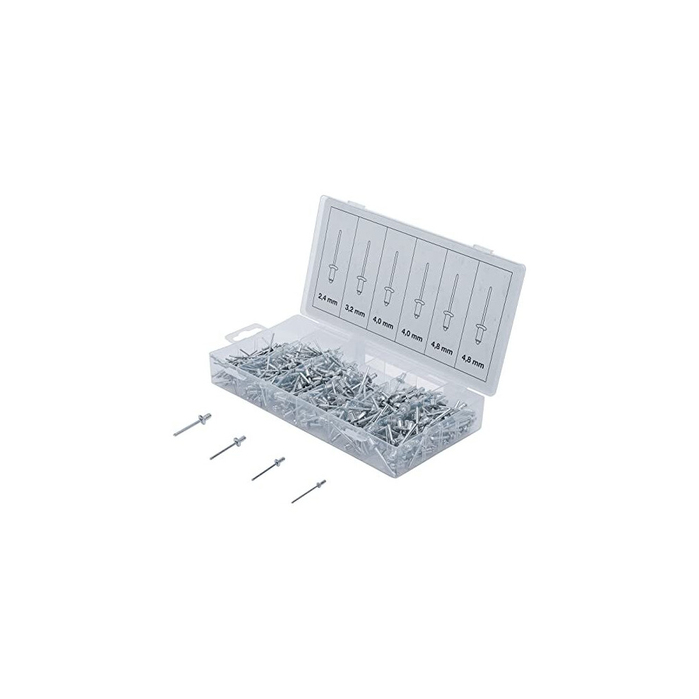 Bgs 8058 | Blind Rivets Assortment | Aluminium | Ã 2.4 - 4.8 Mm | 400 Pcs. 4026947080581