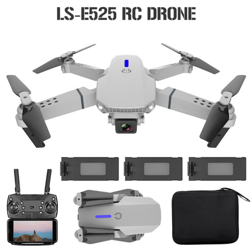 Bedee Ls-E525 4K Dual-Camera Wifi Fpv Rc Drone Quadcopter - Palm-Sized, Gesture Photo/Video, Route Tracking, 15-Min Flight