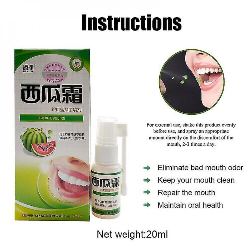 Tib 20ml Watermelon Cream Oral Spray Cool Clean Breath Mouth Spray