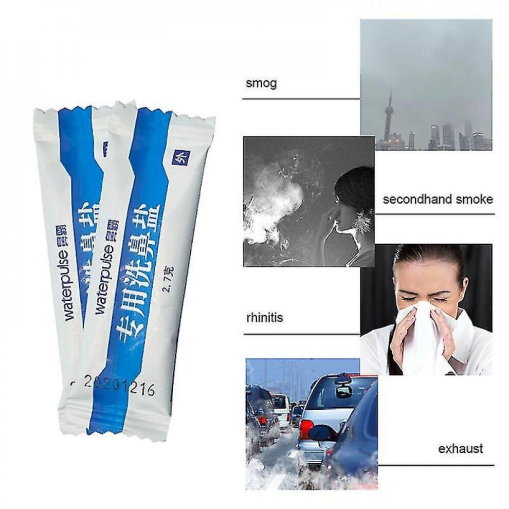 Hkhbjs Tib 2.7G * 60Pcs/Box Adult Nasal Wash Salt Rinse Allergic Rhinitis To Restore Nose Cleansing Antibacterial Protect Nasal Health