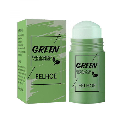 Eelhoe Green Tea Solid Mask English Version Deep Cleansing Moisturizing Shrinking Facial Smudge Stick