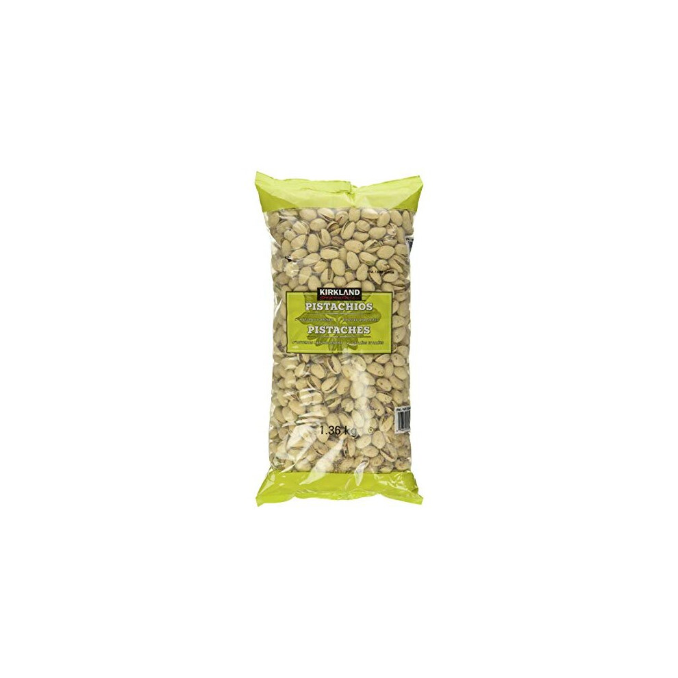 Kirkland Signature California Dry Roasted In-Shell Pistachios - 3 Lb / 1.36 Kg, Preservative-Free, Rich In Nutrients & Fiber, Cholesterol-Free