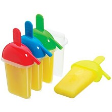 KitchenCraft Ice Lolly Mould with 4 Sipper Handles, BPA Plastic, Multi-Colour