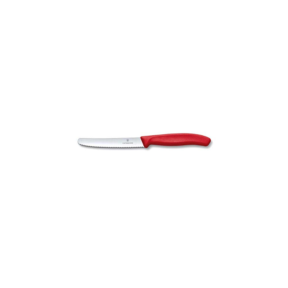 Victorinox SwissClassic 6.7831 Tomato Knife with Round Serrated Blade Red