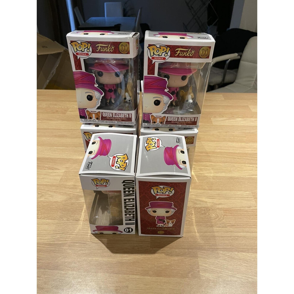 RARE Funko POP! Royals: Queen Elizabeth II with Corgi Royal Figure