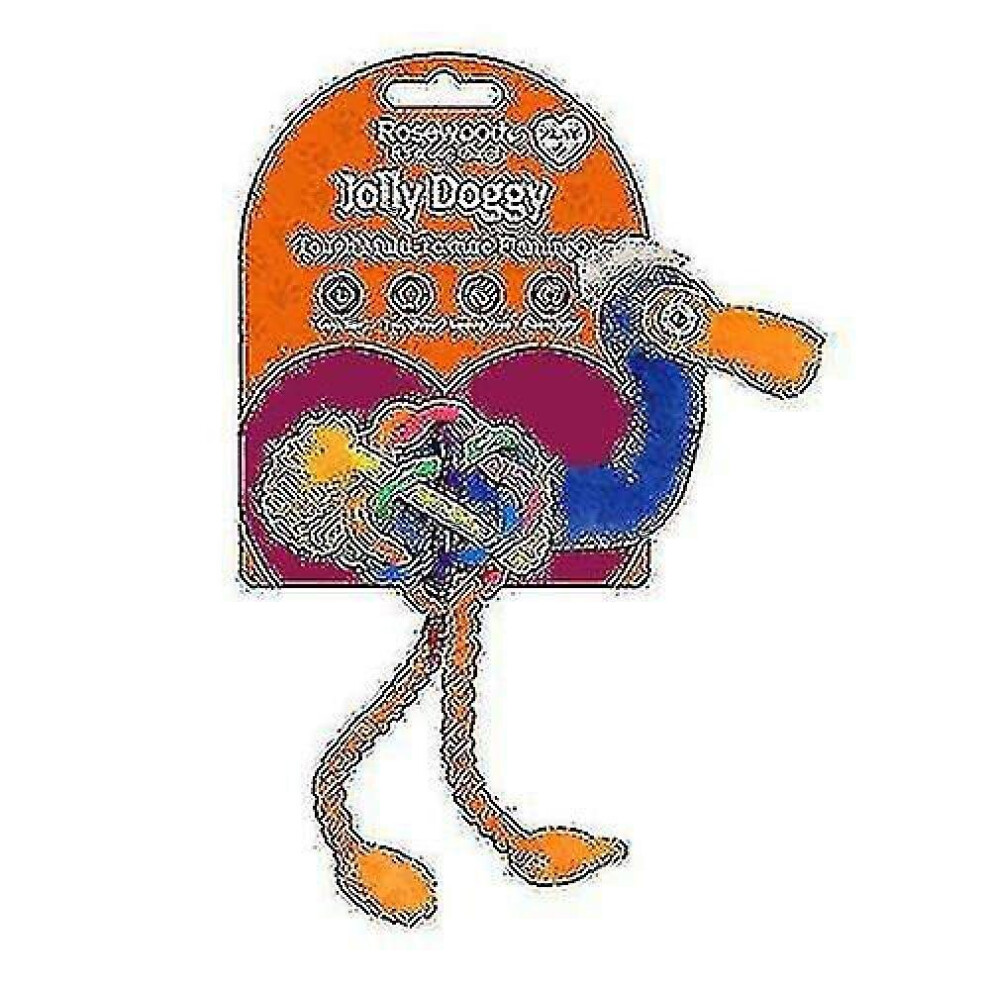 Hkhbjs Tough Multi Texture Flamingo Dog Toy