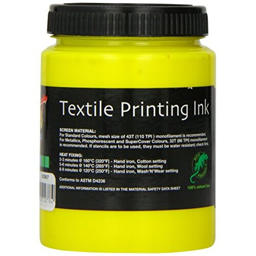 Permaset Aqua 300ml Fabric Printing Ink - Mid Yellow 1