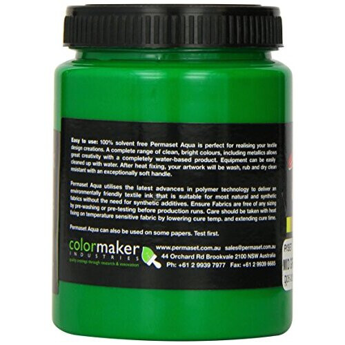 Permaset Aqua 300ml Fabric Printing Ink - Mid Green 2