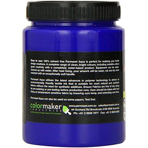 Permaset Aqua 300ml Fabric Printing Ink - Blue 2