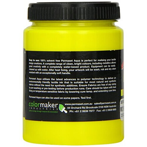 Permaset Aqua 300ml Fabric Printing Ink - Mid Yellow 2