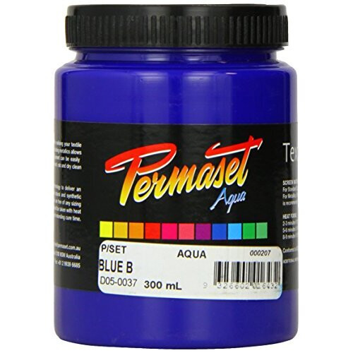 Permaset Aqua 300ml Fabric Printing Ink - Blue