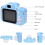 (Bleu) Caméra LCD pour enfants - Mini jouet numérique 4