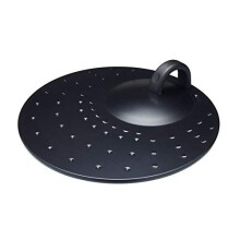 KitchenCraft Frying Pan Splash Guard Lid with Handle, Metal, 31 cm, Black