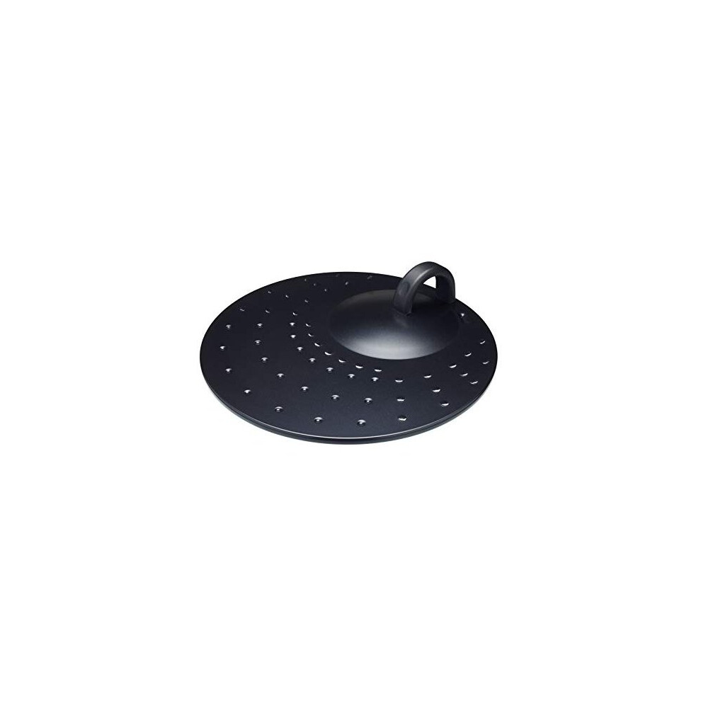 KitchenCraft Frying Pan Splash Guard Lid with Handle, Metal, 31 cm, Black