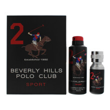 Beverly Hills Polo Club Sport Set 50ml EDT Spray + Deodorant Spray 175ml
