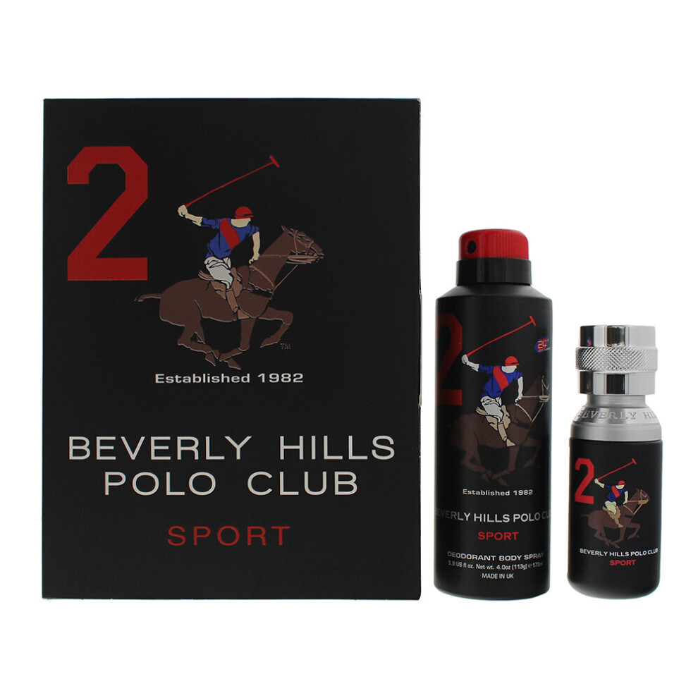 Beverly Hills Polo Club Sport 2 Eau de Toilette 50ml & Deodorant Spray 175ml - Image 3