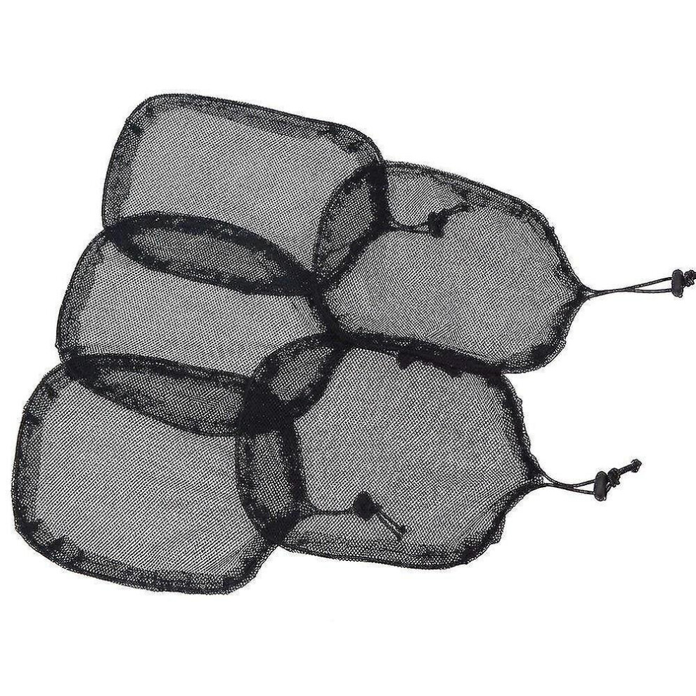 Hkhbjs Unisex Black 5Pcs Weaving Net Cap Ponytail Net With Elastic Drawstring For Making Hair Bun Hair Wig Making