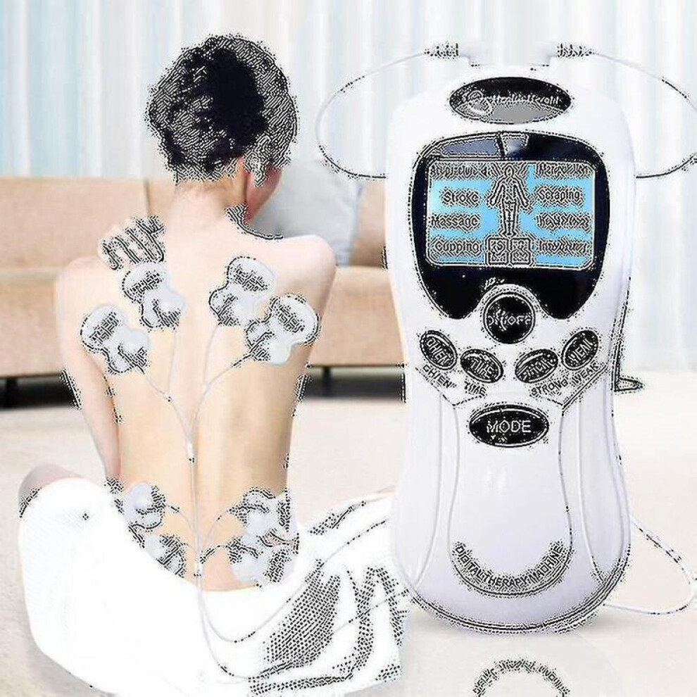 8 Models Electric Herald Tens Muscle Stimulator Ems Acupuncture Body Massager(20pcs Pads)-image-OPC-PB2ZDG9-NEW
