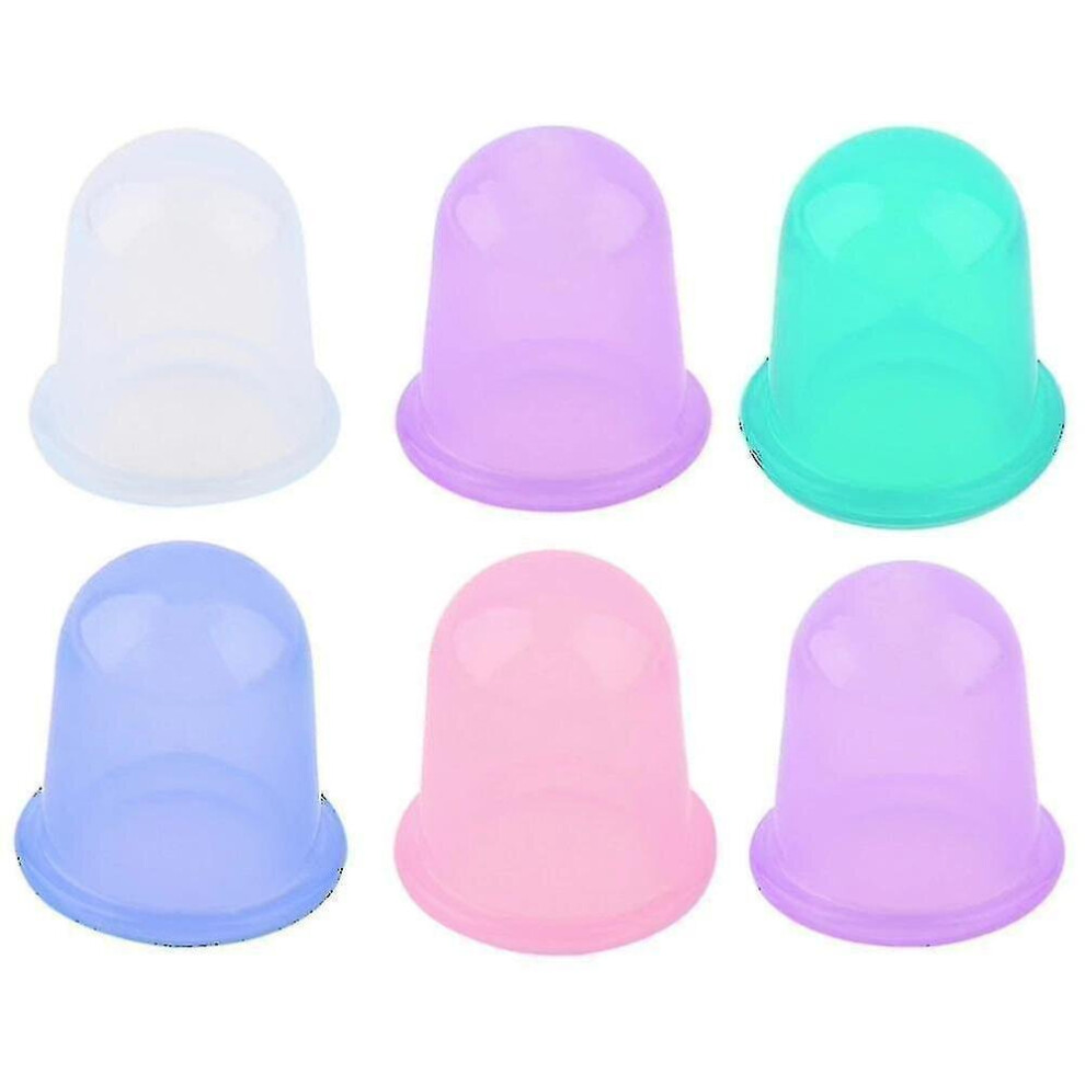 6 Colors Family Full Body Neck Back Massage Helper Sillicone Anti Cellulite Massager Vacuum Cans