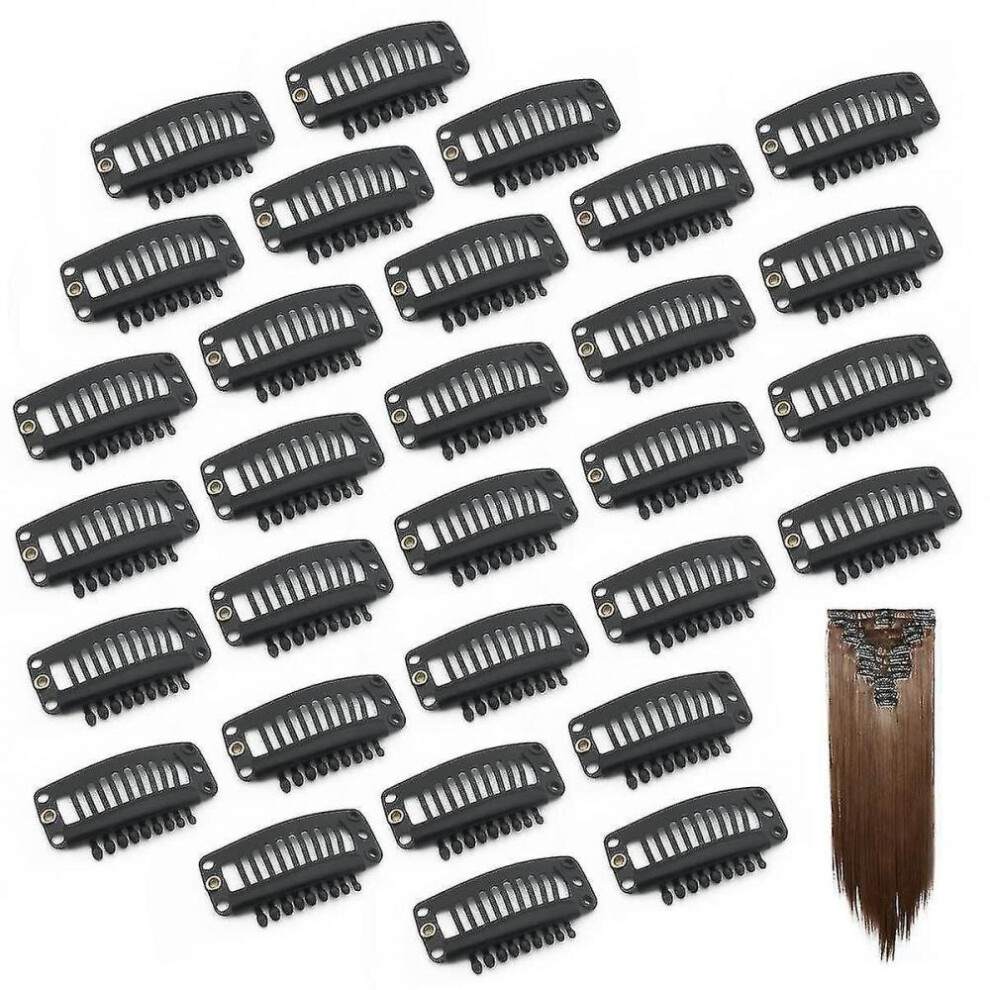 Hkhbjs Unisex Not,Specified Wig Clips, 9 Teeth Small Snap Comb Wig Clips, Clips For Wig, Hair Extension Clips