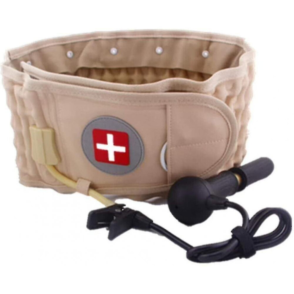 Hkhbjs Decompression Lumbar Support Belt Waist Air Traction Brace Spinal Back