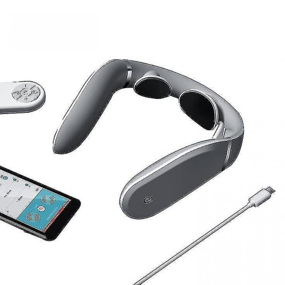 Hkhbjs Multifunctional Wireless Spine Neck Massager For Relaxing Muscles,Relief The Pain(White)