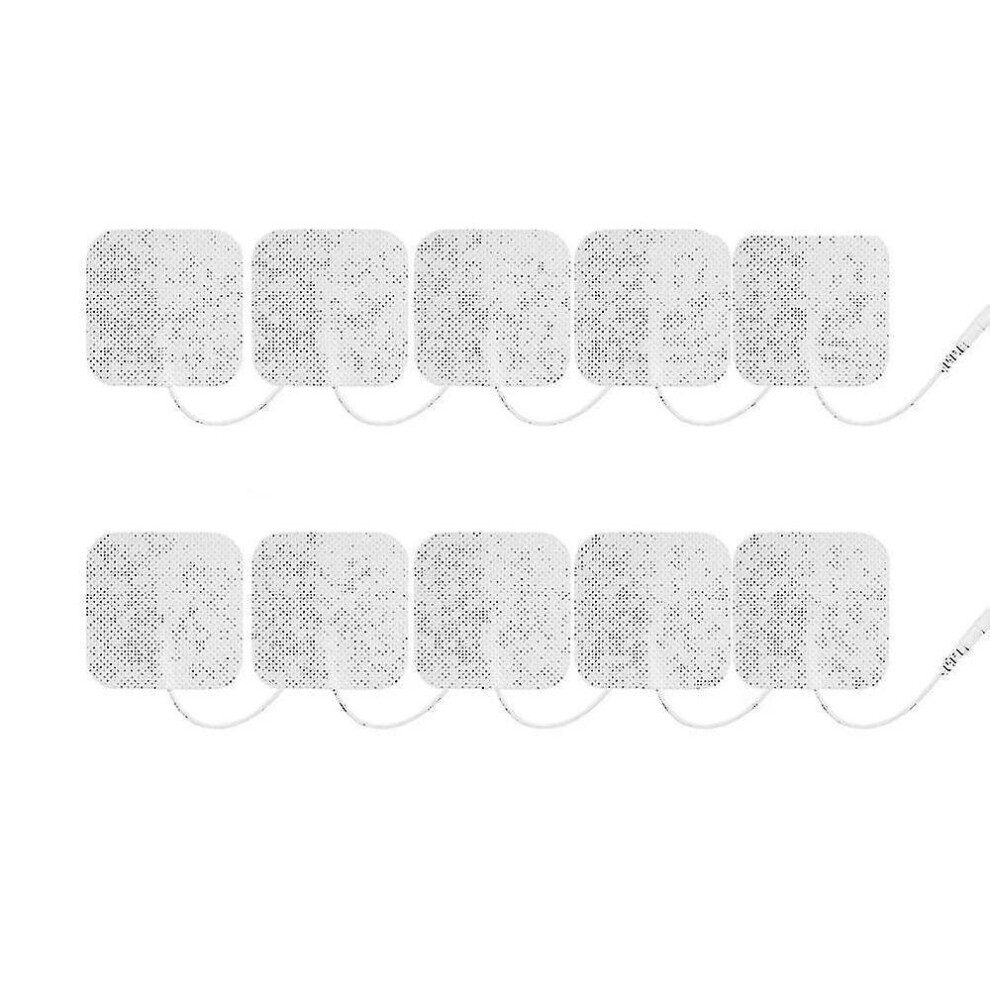 Hkhbjs Electrode Pads, Nerve Muscle Stimulator Silicone Gel Tens(25Bags(50Pcs)