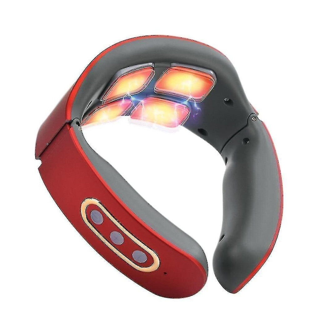 Hkhbjs New Smart Electric Pulse Neck Massager Far Infrared Heating Health Care(Ordinary Type