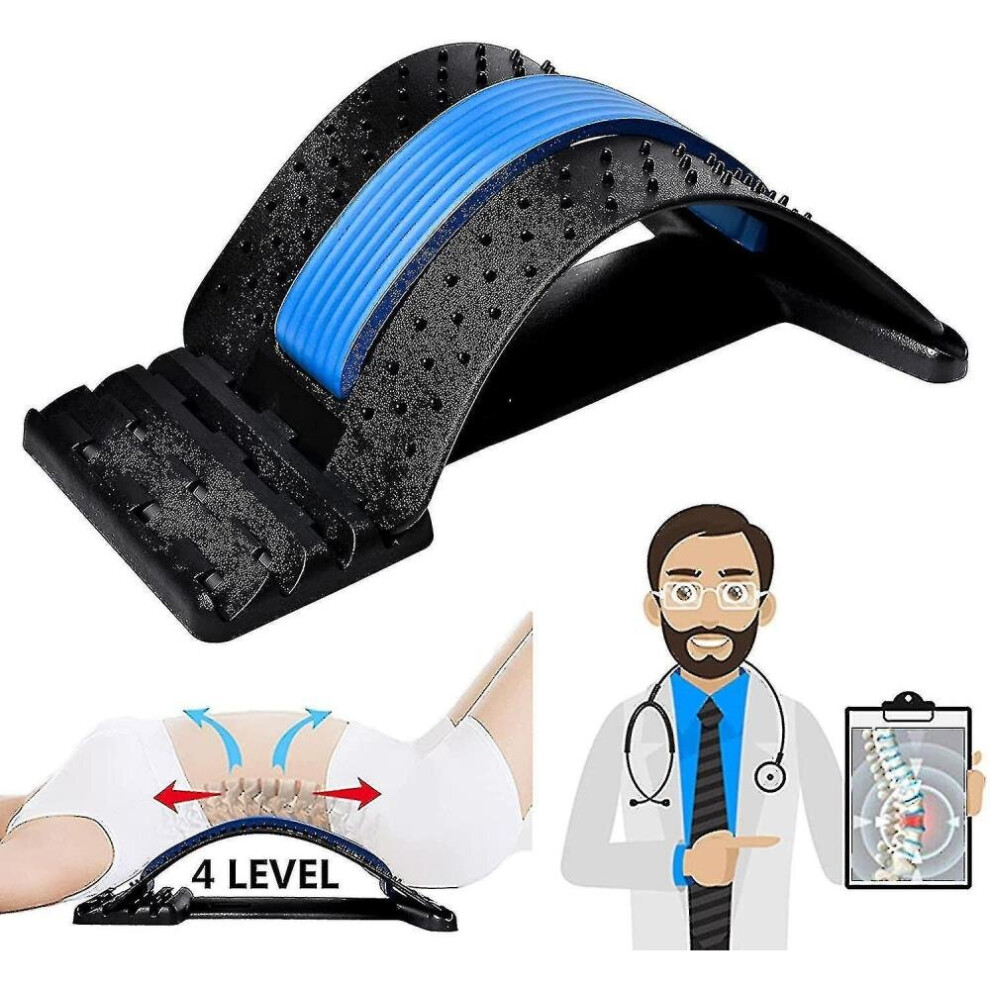 Hkhbjs Back Stretcher, Lumbar Back Pain Relief Device, Back Massager