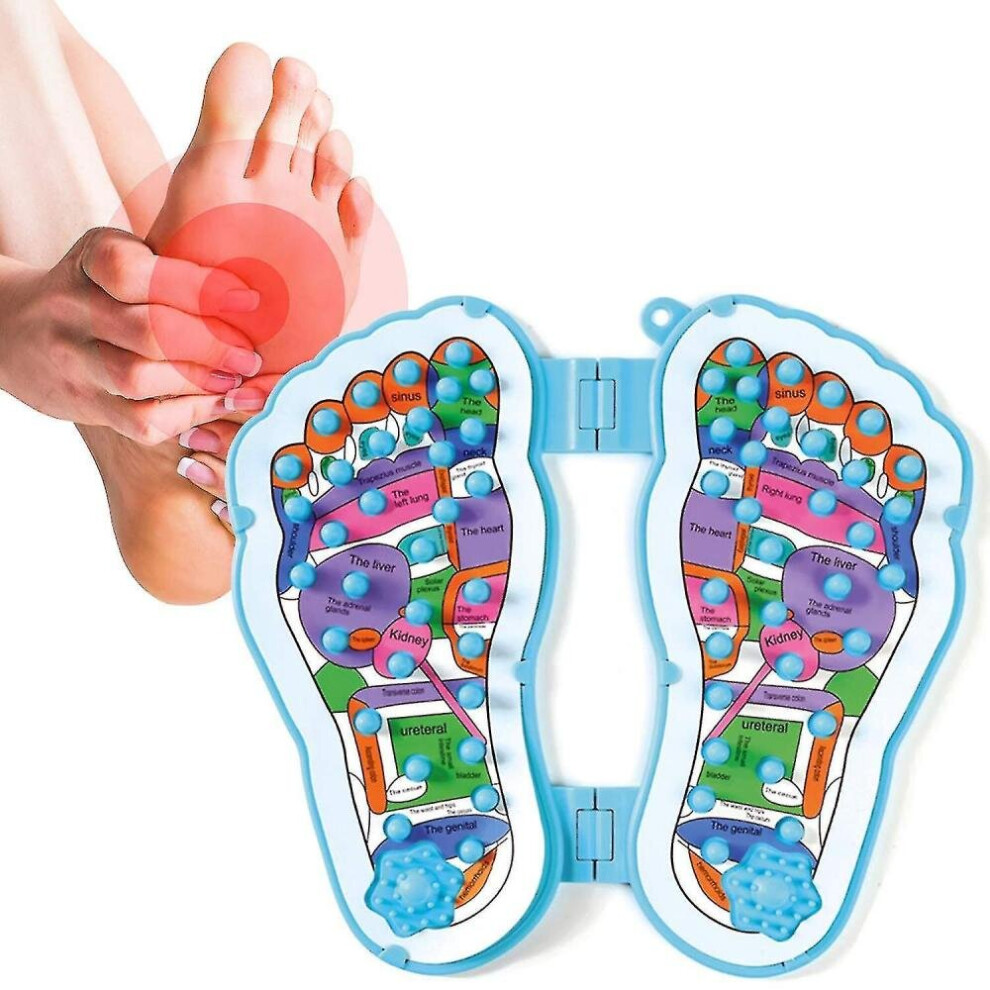 Hkhbjs Foot Massager Mat Acupuncture Therapy Reflexology Relax Toe Pressure