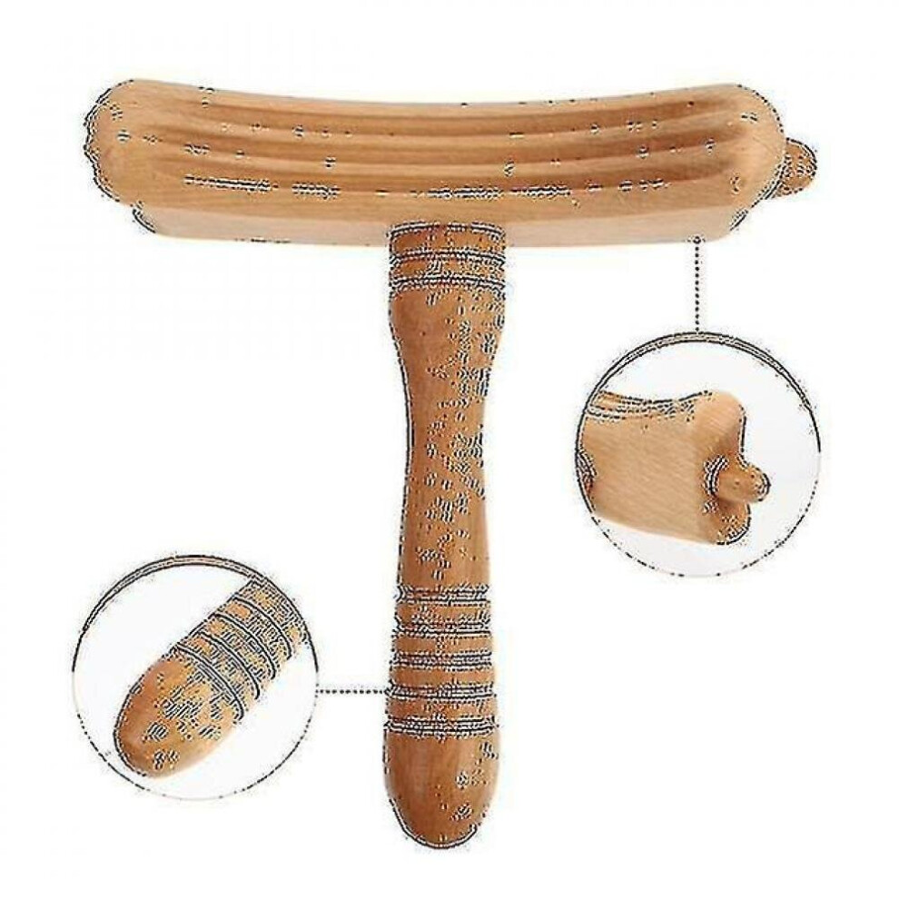 Hkhbjs Wooden Scrapping Rod Multifunctional Guasha Stick Practical Hammer