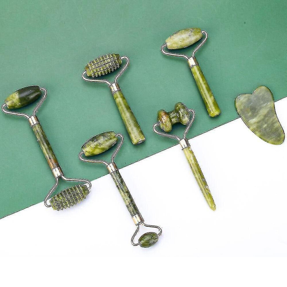 2pcs Jade Massage Roller Set(green)