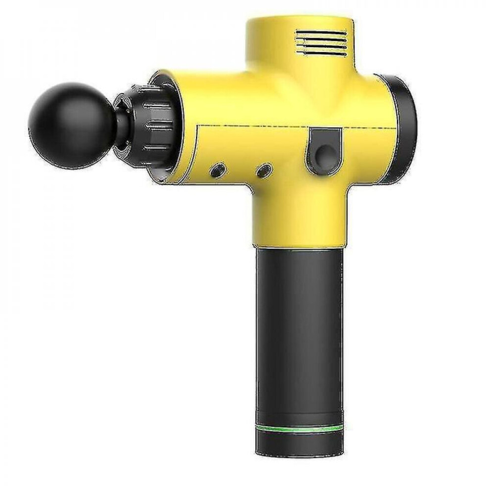 Hkhbjs Yellow Massager H-Held Percussion Massage Gun 25.2V 20-Speed