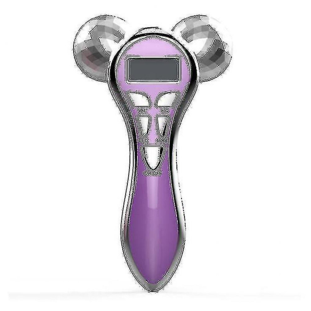 Hkhbjs 4D Microt Pulse Roller Beauty Apparatus Multifunctional Facial Apparatuspurple