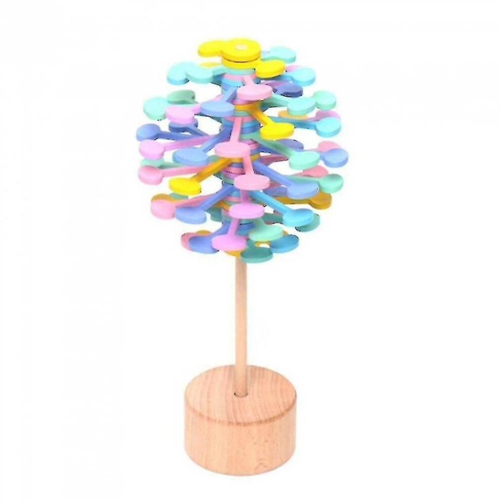Hkhbjs Wooden Decompression Stick Artifact-Rotating Lollipop