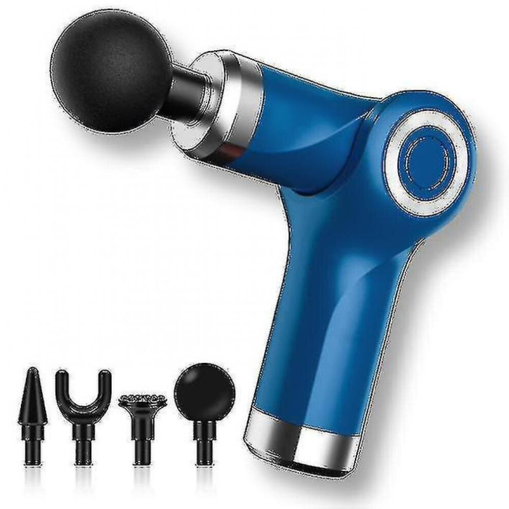 Hkhbjs Blue Percussion Massage Gun Muscle Massage Gun Deep Tissue For Full Body Quiet Handheld Shoulder