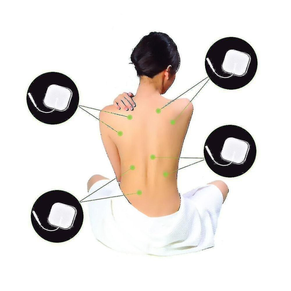 Hkhbjs Electrode Pads, Nerve Muscle Stimulator Silicone Gel Tens (100Pcs)