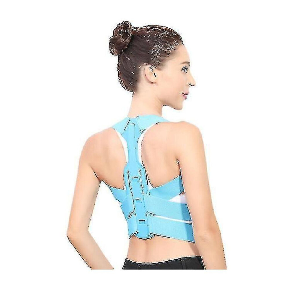 Hkhbjs Brace Support Belt Adjustable Back Posture Corrector Clavicle Spine Back Shoulder Color Blue