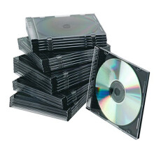 Q-Connect CD Jewel Case Slim schwarz Inh, 25