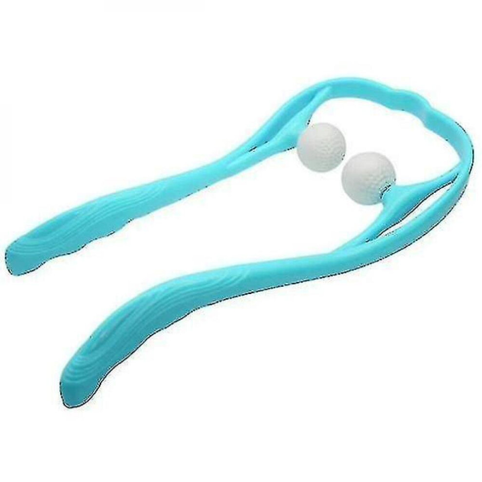 Hkhbjs Blue Neck Control Roller Relief Fatigue Massage(Blue)