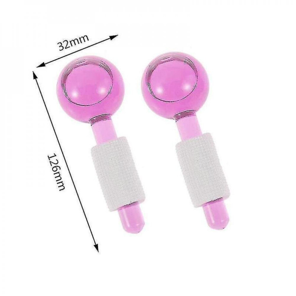 1pair Large Beauty Ice Hockey Energy Beauty Crystal Ice Wave Eye For Face Globes Water Massage Ball