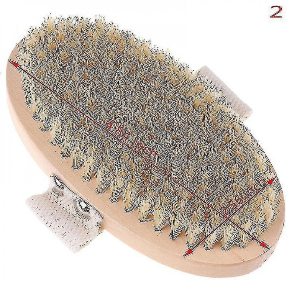 3 Style Hand-held Wooden Body Brush Massager Wooden Bath Shower Brushes