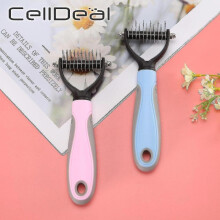 Hair Removal Comb For Dogs Cat Detangler Fur Trimming Dematting Deshedding Brush Grooming Tool For