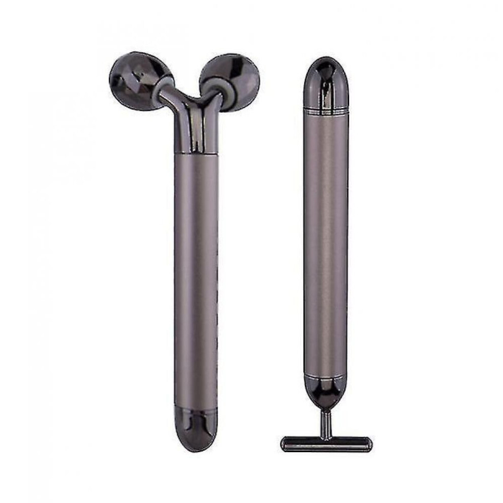Hkhbjs 3D Roller Facial Lift Massager Anti-Wrinkle Facial Massager Electric Jade Roller [Gun Color]