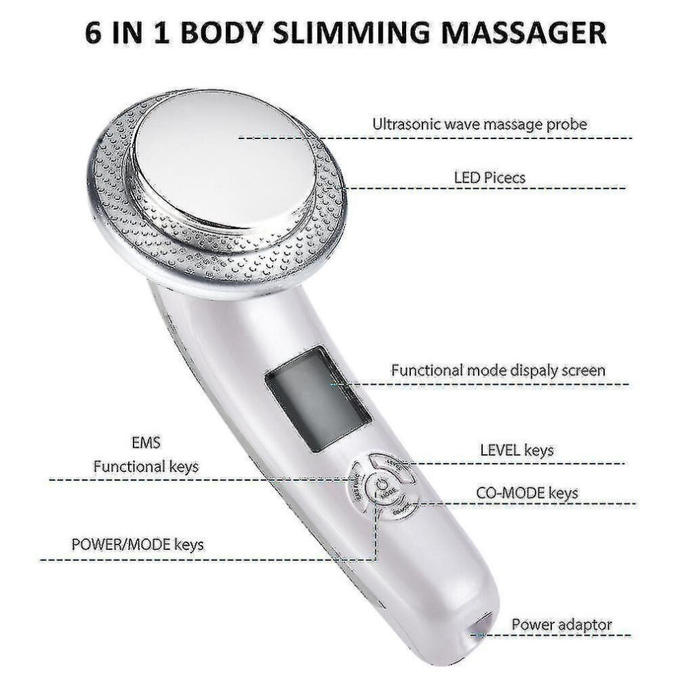 Six In One Slimming Instrument Set Ems Color Light Ultrasonic Massage Vibration Slimming Body-image-OPC-PB2ZFVP-NEW