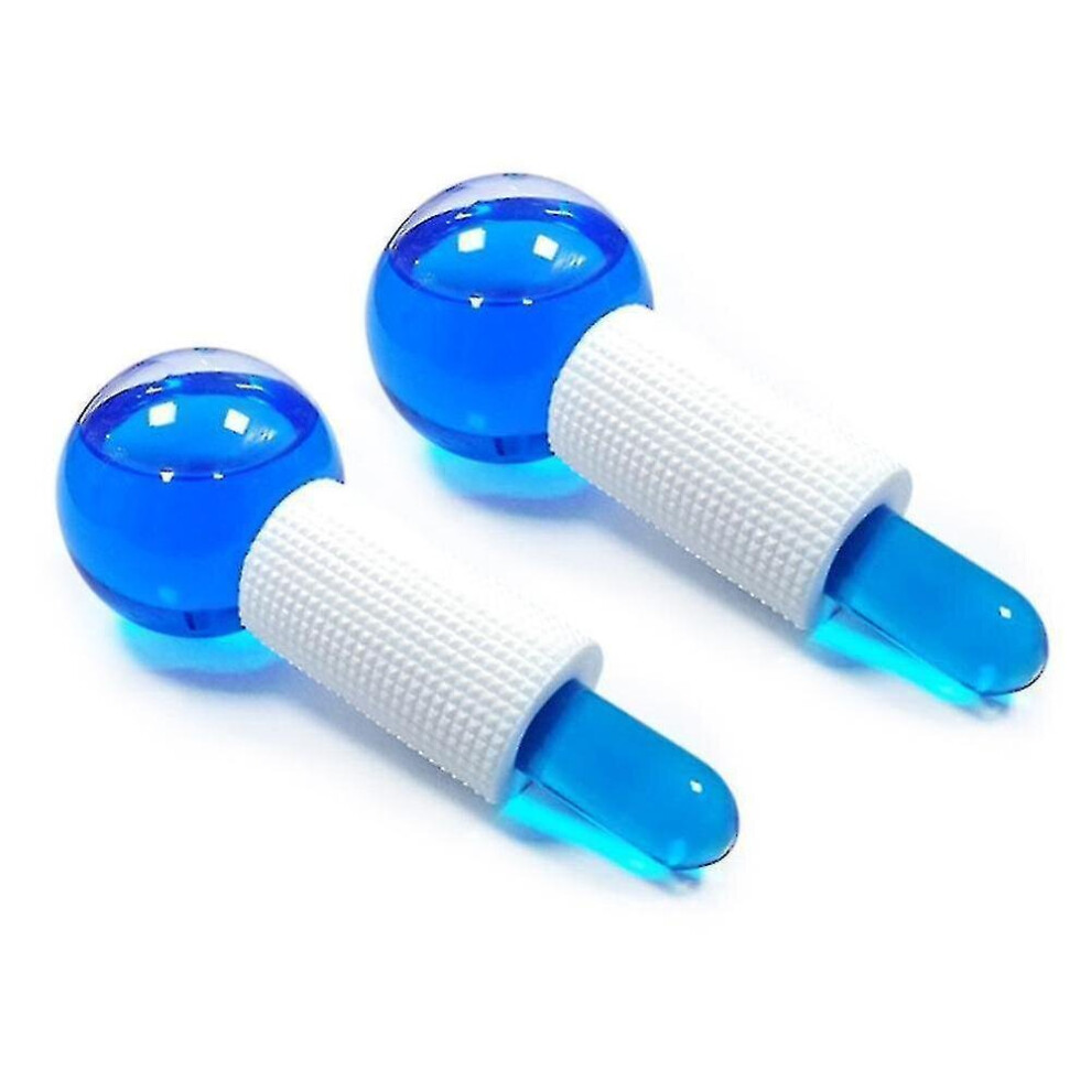 Hkhbjs 1Pair Large Beauty Ice Hockey Energy Beauty Crystal Ice Wave Eye For Face Globes Water Massage Ball