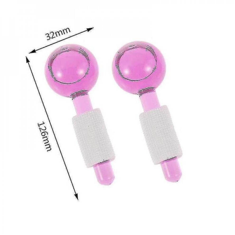 Hkhbjs 1Pair Large Beauty Ice Hockey Energy Beauty Crystal Ice Wave Eye For Face Globes Water Massage Ball